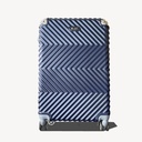 Maleta De Fibra Azul Petróleo Grande