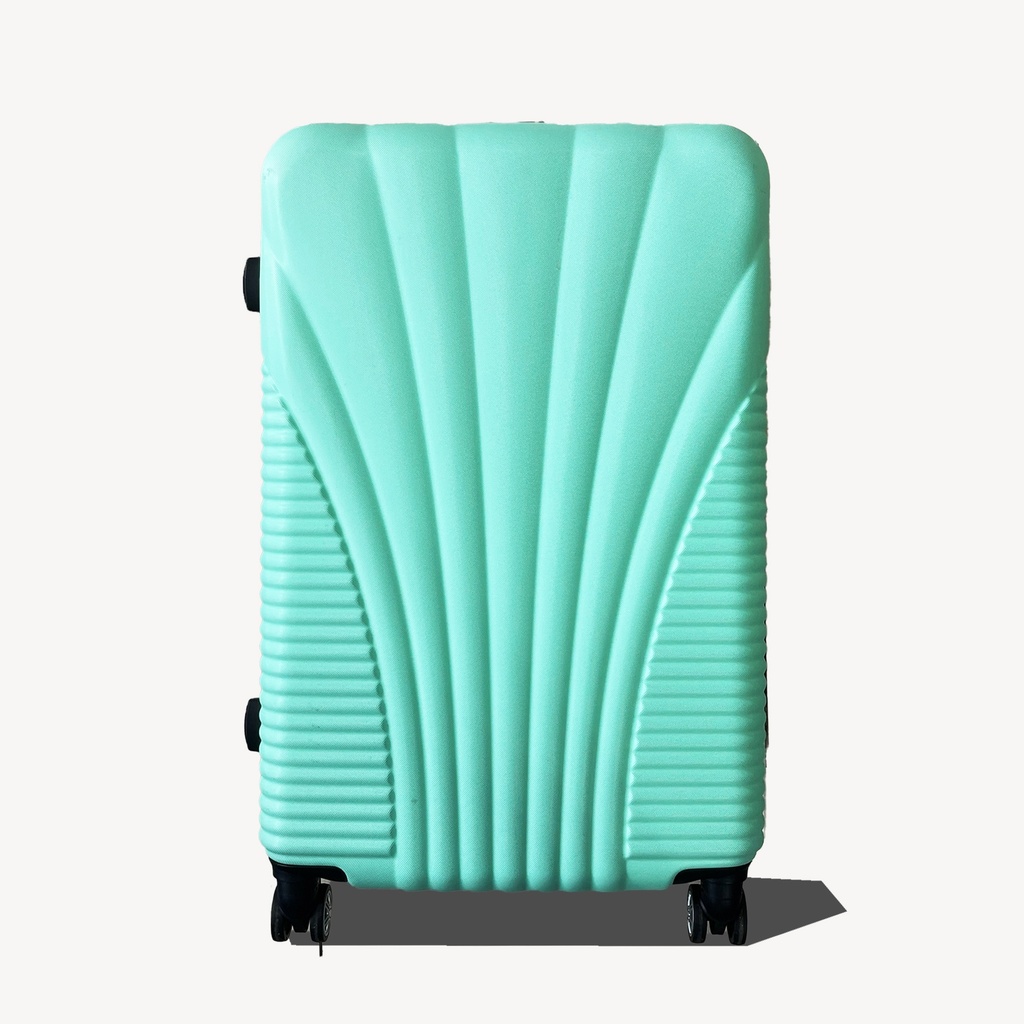 Maleta De Fibra Verde Menta Grande