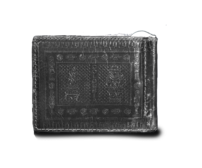 Porta Billetes Colombia de cuero