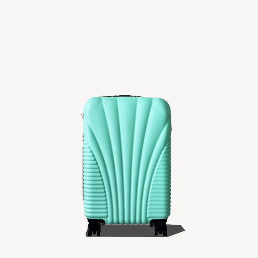 Maleta De Fibra Verde Menta Pequeña