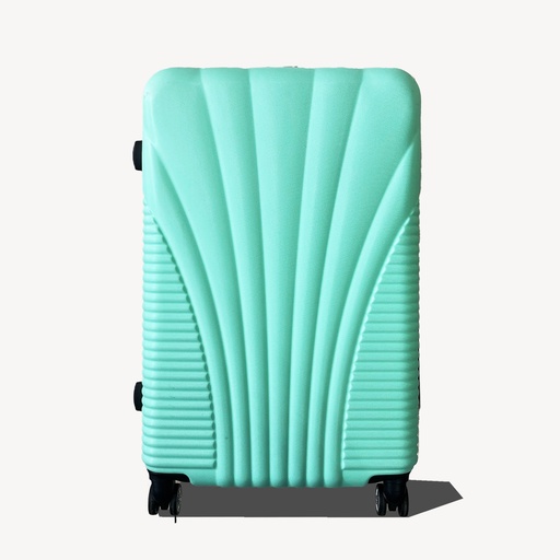 Maleta De Fibra Verde Menta Grande