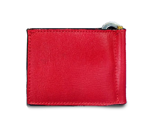 Portas Billetes 

de bolsillo cuero rojo