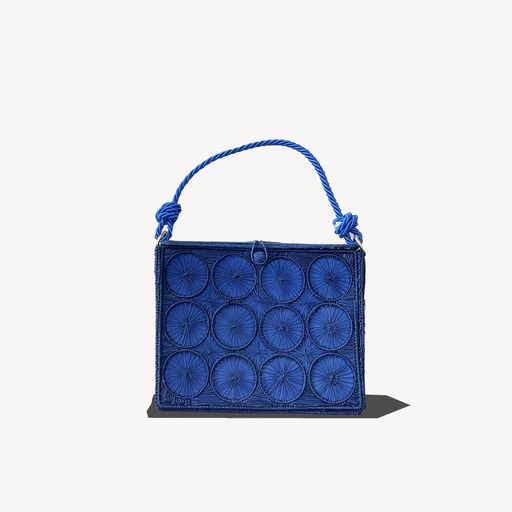 Bolso Pequeño Tejido Azul